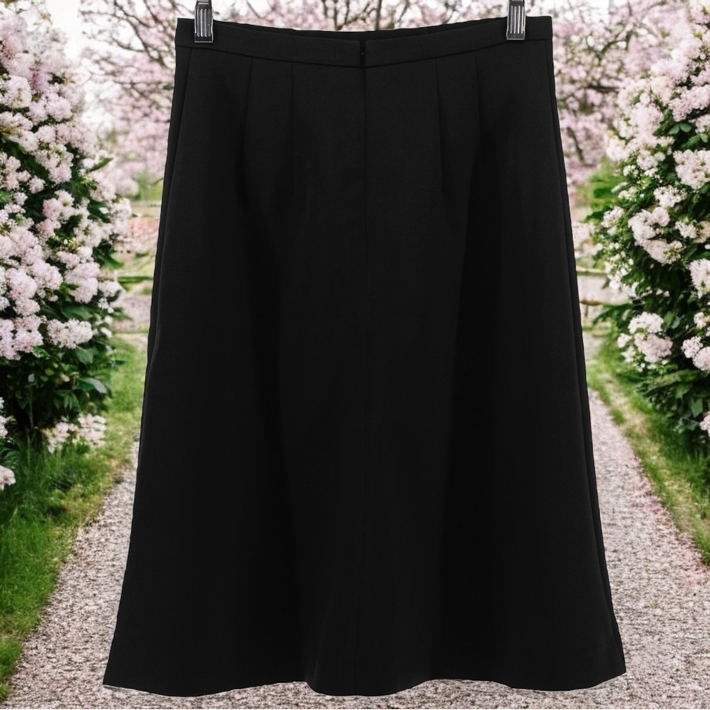 NEW Ann Taylor Black A-Line Capsule Chic Career Office Siren Mini Skirt Size‎ 0P
